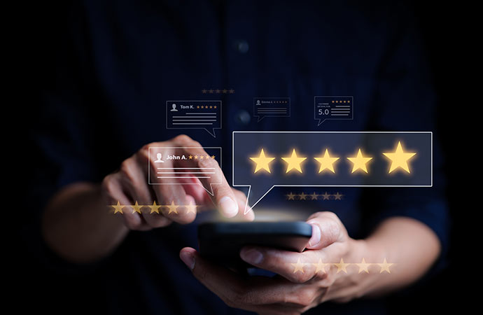 customer review satisfaction feedback