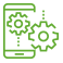 mobile application logo green